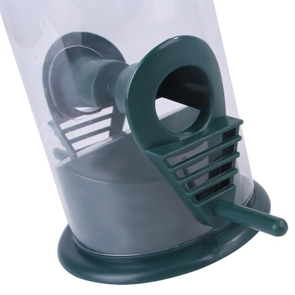 Hanging Bird Feeder for Garden – Outdoor Food Dispenser & Tree Decor (PVC & Metal)