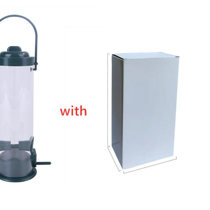 Hanging Bird Feeder for Garden – Outdoor Food Dispenser & Tree Decor (PVC & Metal)