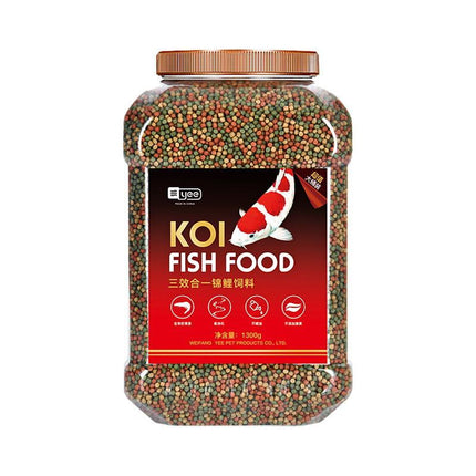 Koi Three-in-One Fish Food – 340g | Complete Nutrition for All Ages