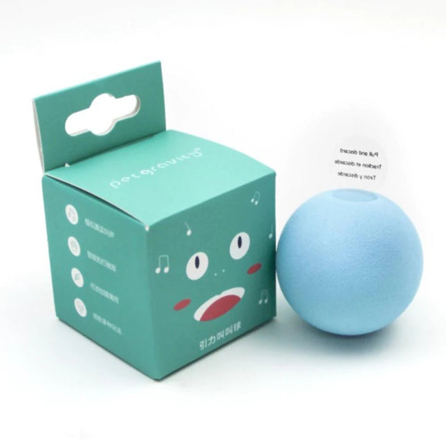 Interactive Gravity Ball Cat Toy – Smart Touch Squeak Ball with Animal Sounds & Catnip Option