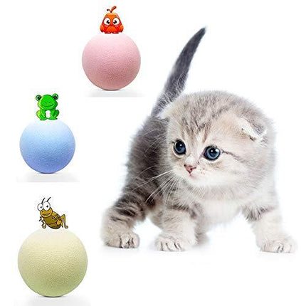 Interactive Gravity Ball Cat Toy – Smart Touch Squeak Ball with Animal Sounds & Catnip Option