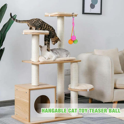 Cat Scratcher Sisal Rope Ball Toy – Chewable, Rolling & Interactive Play for Kittens & Small Pets