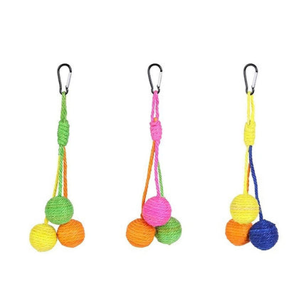 Cat Scratcher Sisal Rope Ball Toy – Chewable, Rolling & Interactive Play for Kittens & Small Pets
