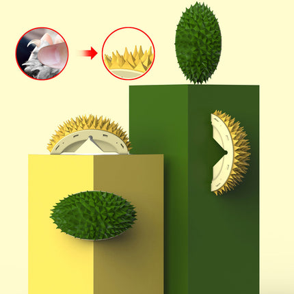 Durian Cat Self-Grooming Brush – Wall-Mounted Scratch & Massage Toy | Dental & Molar Enrichment for Cats & Dogs