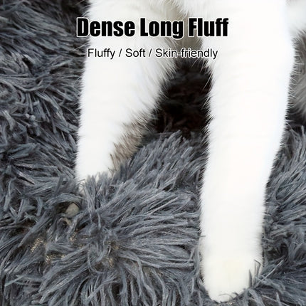 Calming Cat Bed – Round Donut Cuddler for Cats & Small Dogs | Non-Slip & Machine Washable
