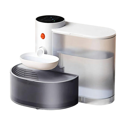Smart Rechargeable Pet Water Fountain – 101oz Tilt-to-Drink Bowl with Waste Separation & USB Charging