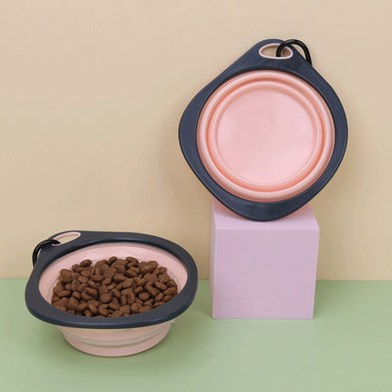 Collapsible Silicone Dog Travel Bowls – Portable Pet Food & Water Dish (Set of 3 with Carabiners)