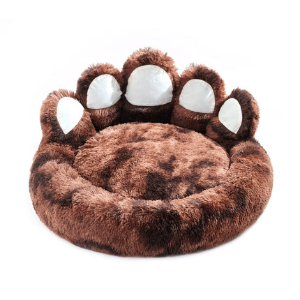 Cozy Bear Paw Dog Bed – Plush Pet Sofa for Small & Medium Dogs & Cats