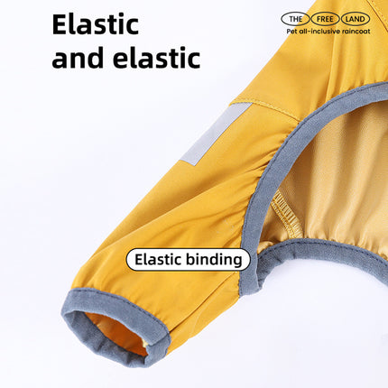 Waterproof Dog Raincoat with Reflective Straps & Hood – Lightweight Rain Jacket for Small & Medium Dogs