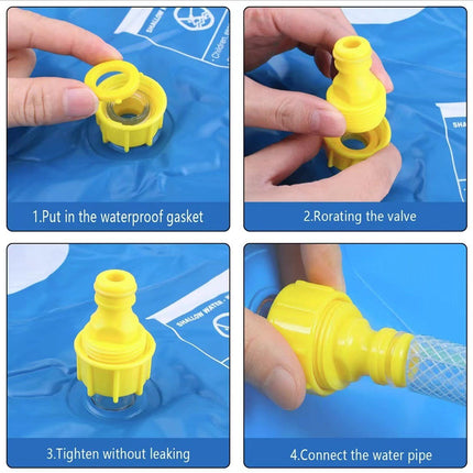 Portable Outdoor 1M Thickened Splash Pad for Pets & Kids - Summer Cooling Fountain for Backyard & Garden