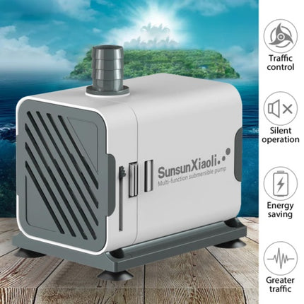 Fish Tank Fountain Water Pump – 15W Submersible Aquarium Pump with Filter & AU Plug Adapter