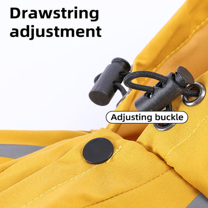 Waterproof Dog Raincoat with Reflective Straps & Hood – Lightweight Rain Jacket for Small & Medium Dogs