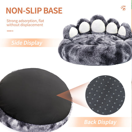 Cozy Bear Paw Dog Bed – Plush Pet Sofa for Small & Medium Dogs & Cats